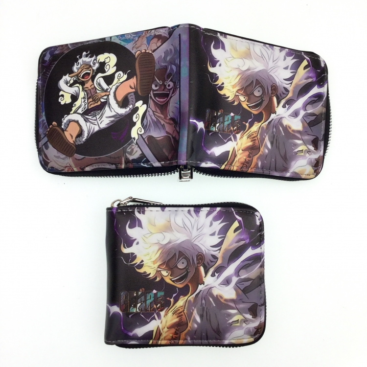 One Piece Short zipper card wallet with foreskin clip 12X10CM