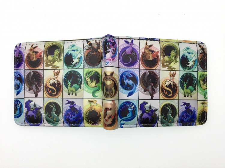 Pokemon Anime two fold  Short wallet 11X9.5CM 60G 