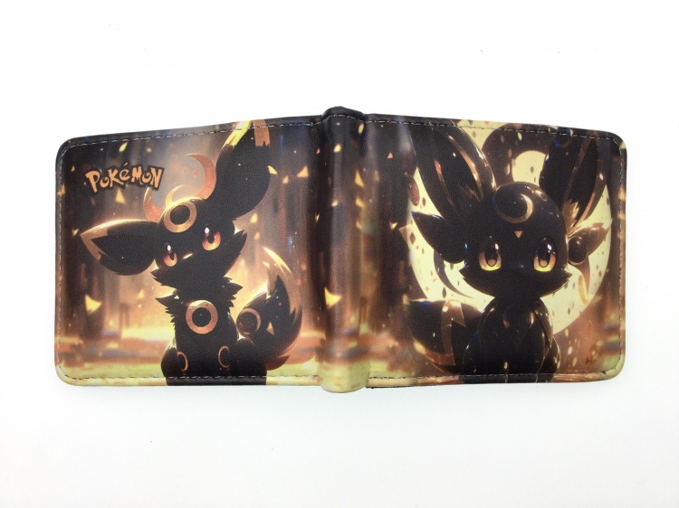 Pokemon Anime two fold  Short wallet 11X9.5CM 60G 