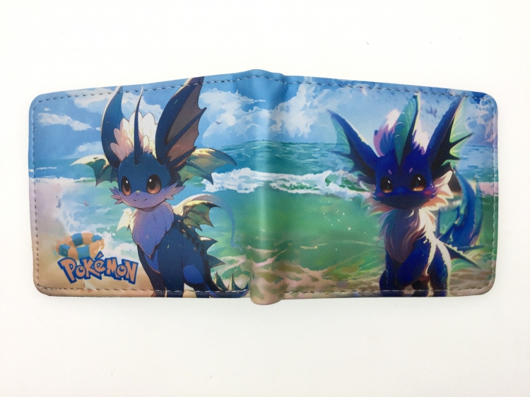 Pokemon Anime two fold  Short wallet 11X9.5CM 60G 