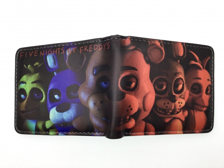 Five Nights at Freddys Anime two fold  Short wallet 11X9.5CM 60G 