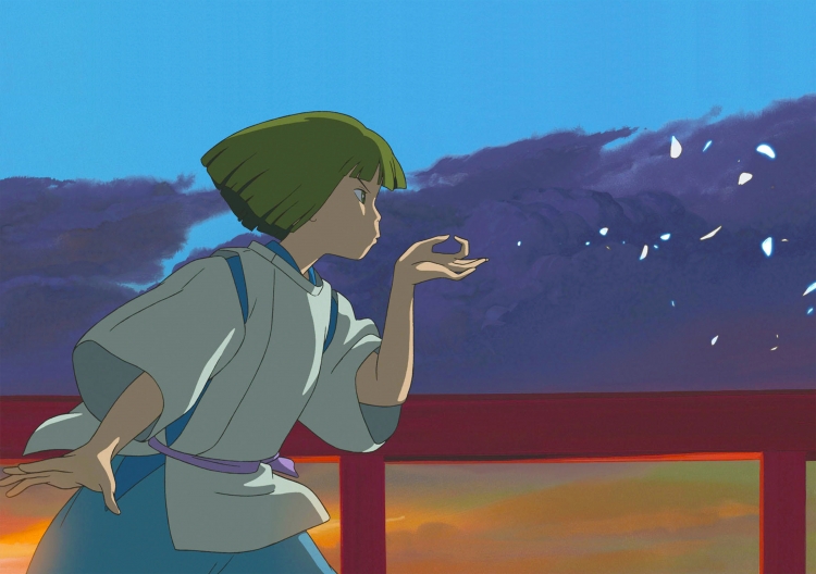 Spirited Away Double sided acrylic light painting color changing light decorative painting ornament 22X15.5CM