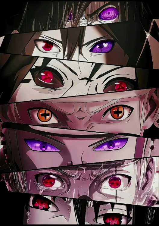 Naruto Double sided acrylic light painting color changing light decorative painting ornament 22X15.5CM