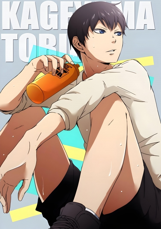 Haikyuu!! Double sided acrylic light painting color changing light decorative painting ornament 22X15.5CM