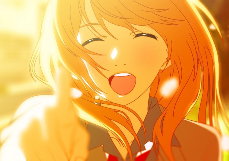 Your Lie in April Double sided acrylic light painting color changing light decorative painting ornament 22X15.5CM