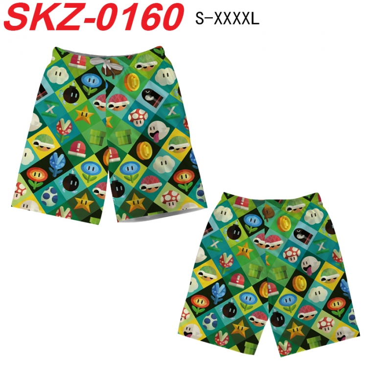 Super Mario Anime full-color digital printed beach shorts from S to 4XL  SKZ-0160