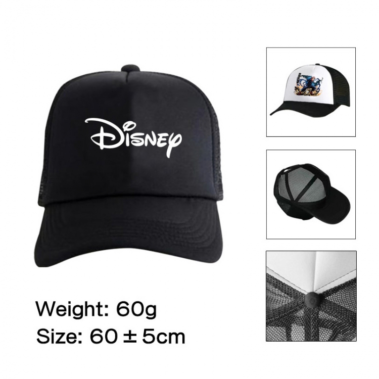DISNEY Anime peripheral color printed mesh cap baseball cap size 60 ± 5cm