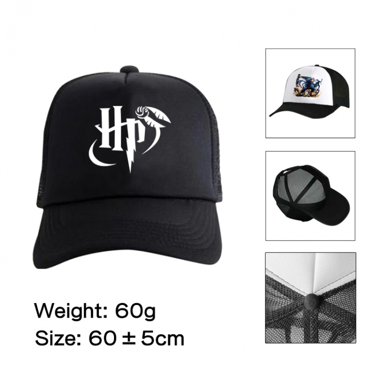 Harry Potter Anime peripheral color printed mesh cap baseball cap size 60 ± 5cm
