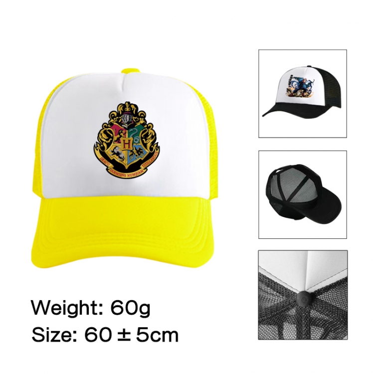 Harry Potter Anime peripheral color printed mesh cap baseball cap size 60 ± 5cm
