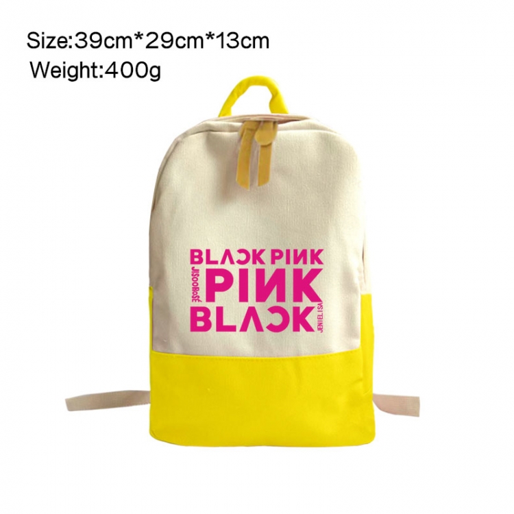 BLACK PING Anime Surrounding Canvas Colorful Backpack 39x29x13cm