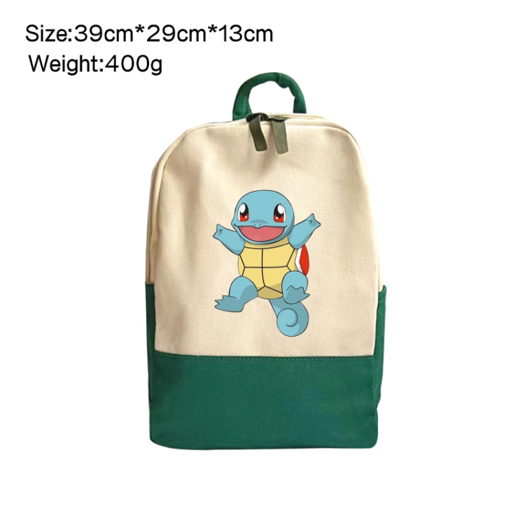 Pokemon Anime Surrounding Canvas Colorful Backpack 39x29x13cm