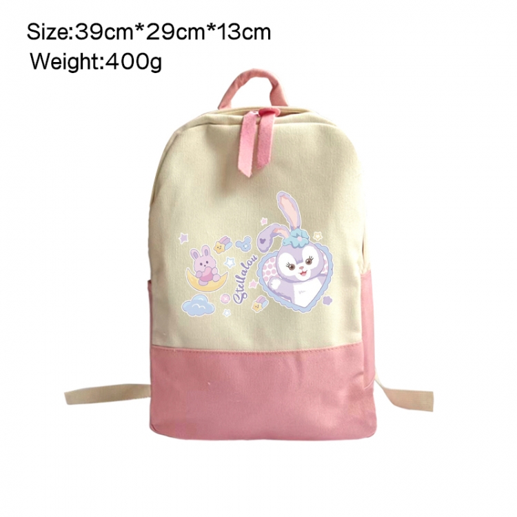 Disney Anime Surrounding Canvas Colorful Backpack 39x29x13cm