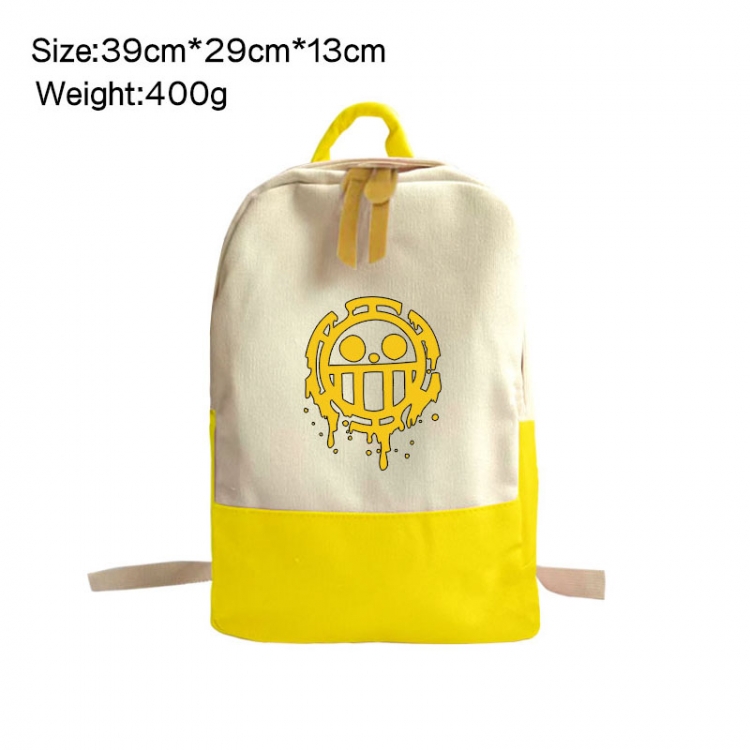 One Piece Anime Surrounding Canvas Colorful Backpack 39x29x13cm