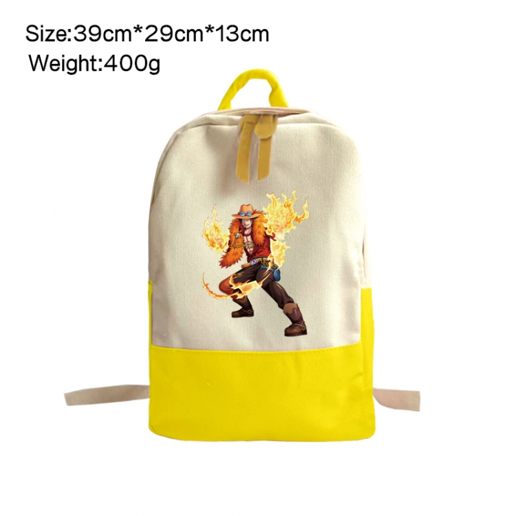 One Piece Anime Surrounding Canvas Colorful Backpack 39x29x13cm
