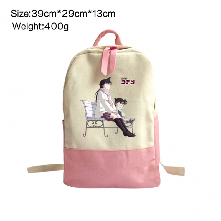 Detective conan Anime Surrounding Canvas Colorful Backpack 39x29x13cm