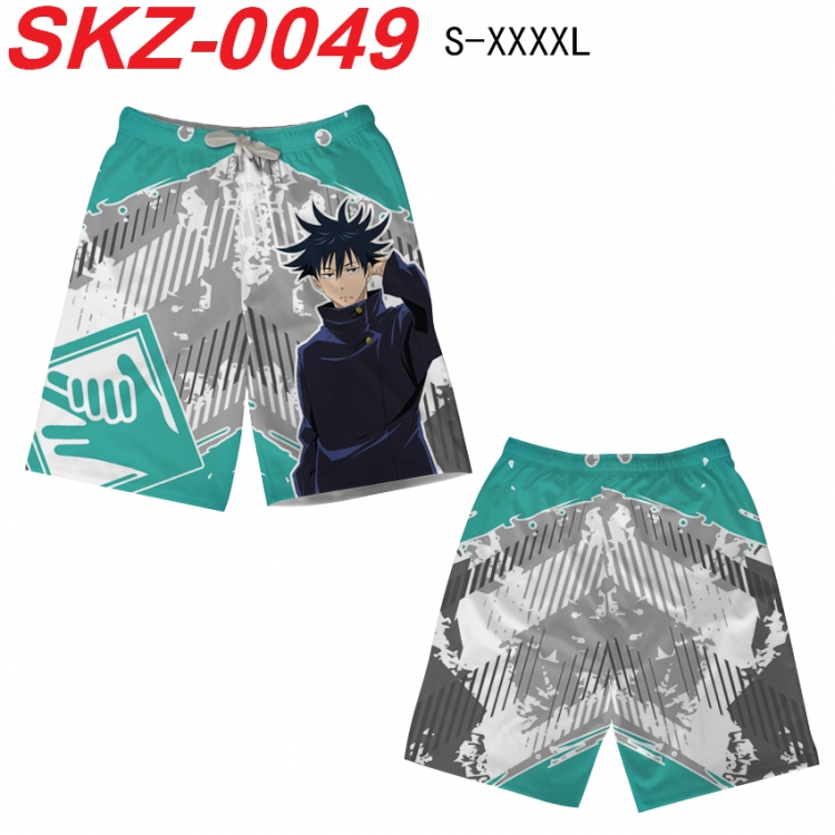 Jujutsu Kaisen Anime full-color digital printed beach shorts from S to 4XL SKZ-0049