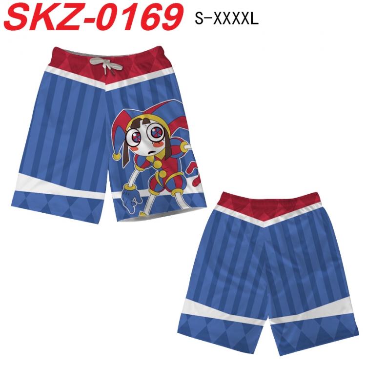 The Amazing Digital Circus  Anime full-color digital printed beach shorts from S to 4XL