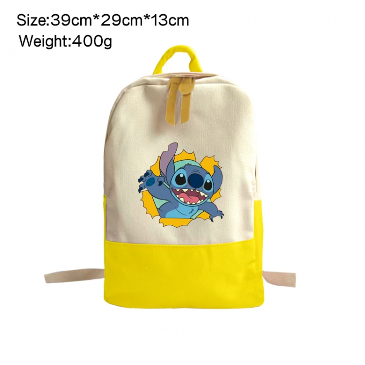 Lilo & Stitch Anime Surrounding Canvas Colorful Backpack 39x29x13cm