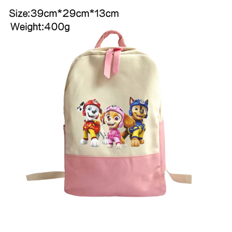 PAW Patrol Anime Surrounding Canvas Colorful Backpack 39x29x13cm