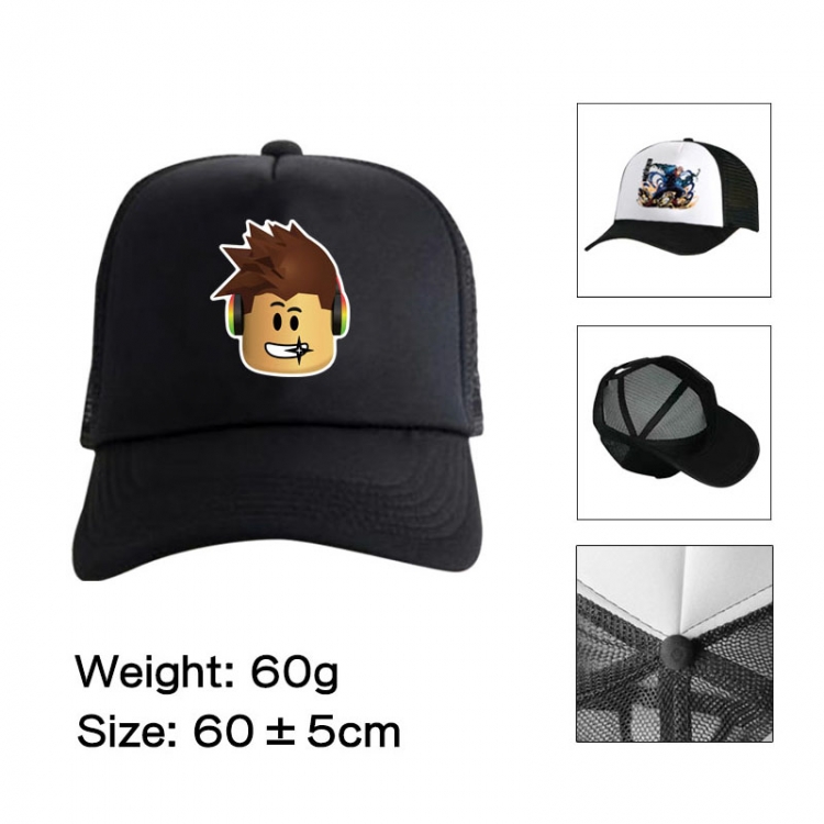 Roblox Anime peripheral color printed mesh cap baseball cap size 60 ± 5cm
