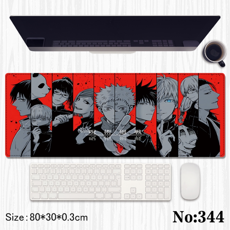 Jujutsu Kaisen Anime peripheral computer mouse pad office desk pad multifunctional pad 80X30X0.3cm