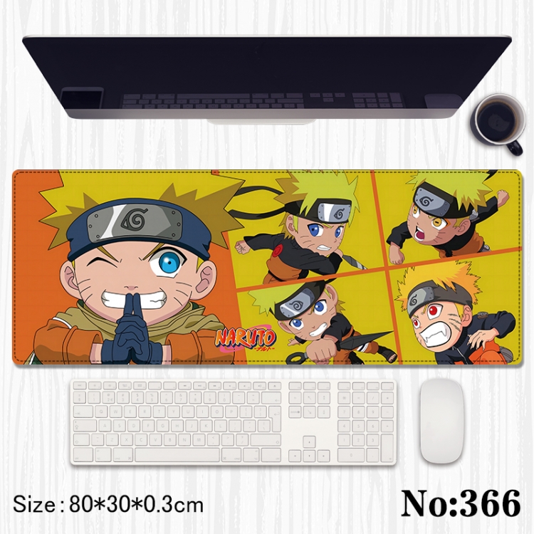 Naruto Anime peripheral computer mouse pad office desk pad multifunctional pad 80X30X0.3cm