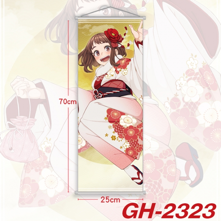 My Hero Academia Plastic Rod Cloth Small Hanging Canvas Painting Wall Scroll 25x70cm price for 5 pcs