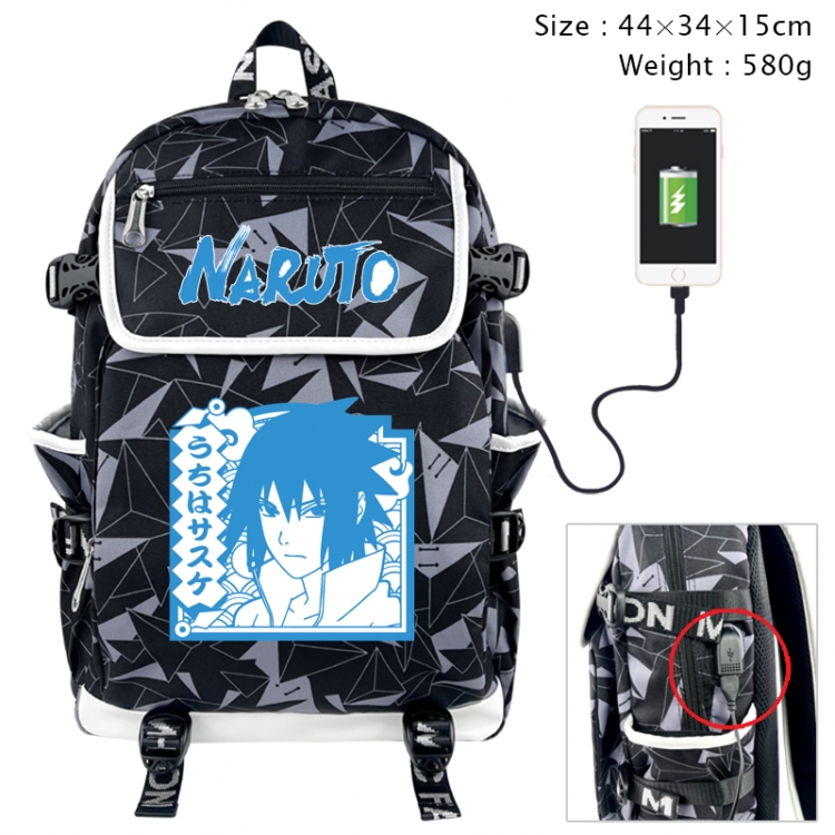 Naruto Anime color shading data line backpack 44X34X15CM