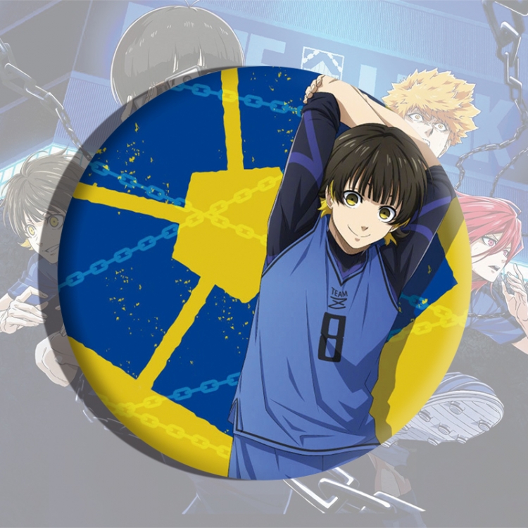 BLUE LOCK Anime tinplate brooch badge price for 5 pcs