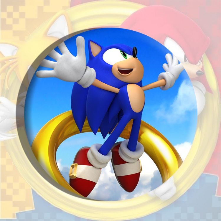 Sonic The Hedgehog Anime tinplate brooch badge price for 5 pcs