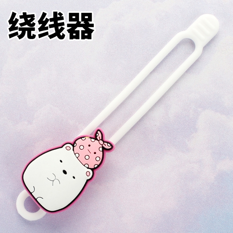 Corner creatures Mobile phone computer data cable  headphone winding device cable tie hub 10.5x3cm 5G price for 10 pcs