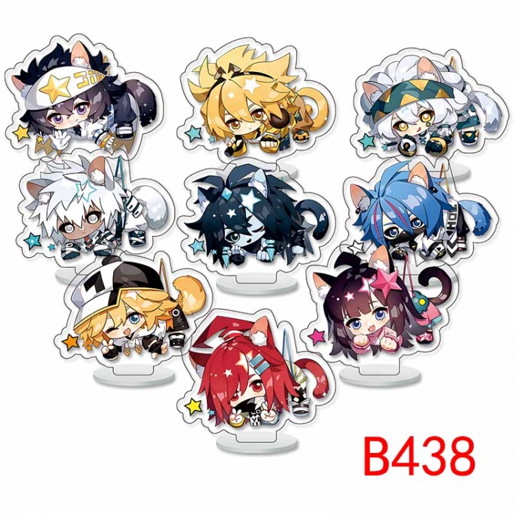AOTU  Anime Character acrylic Small Standing Plates  Keychain 6cm a set of 9