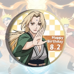 Naruto Anime tinplate brooch b...