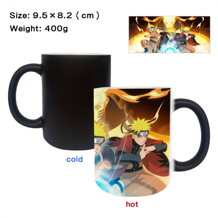 Naruto Anime peripherals color changing ceramic cup tea cup mug 9.5X8.2cm