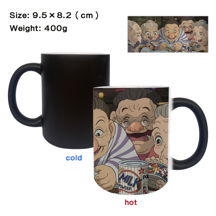 The Boy and the Heron Anime peripherals color changing ceramic cup tea cup mug 9.5X8.2cm
