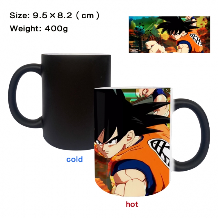 DRAGON BALL Anime peripherals color changing ceramic cup tea cup mug 9.5X8.2cm