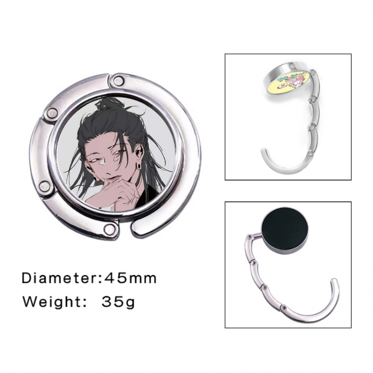 Jujutsu Kaisen Anime folding bag hanger table edge bag hook 45mm