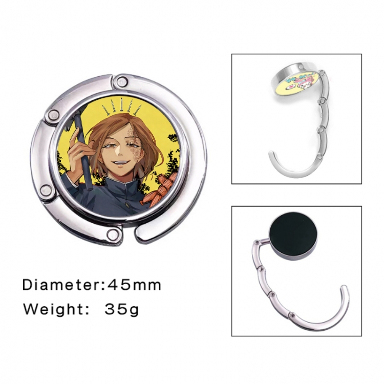 Jujutsu Kaisen Anime folding bag hanger table edge bag hook 45mm