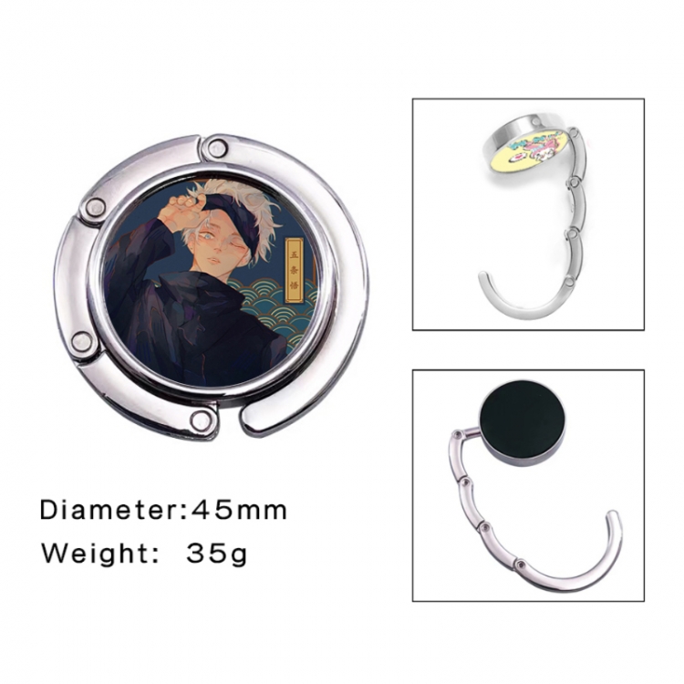 Jujutsu Kaisen Anime folding bag hanger table edge bag hook 45mm