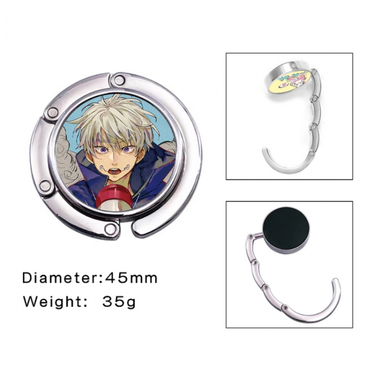 Jujutsu Kaisen Anime folding bag hanger table edge bag hook 45mm