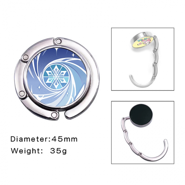 Genshin Impact Anime folding bag hanger table edge bag hook 45mm