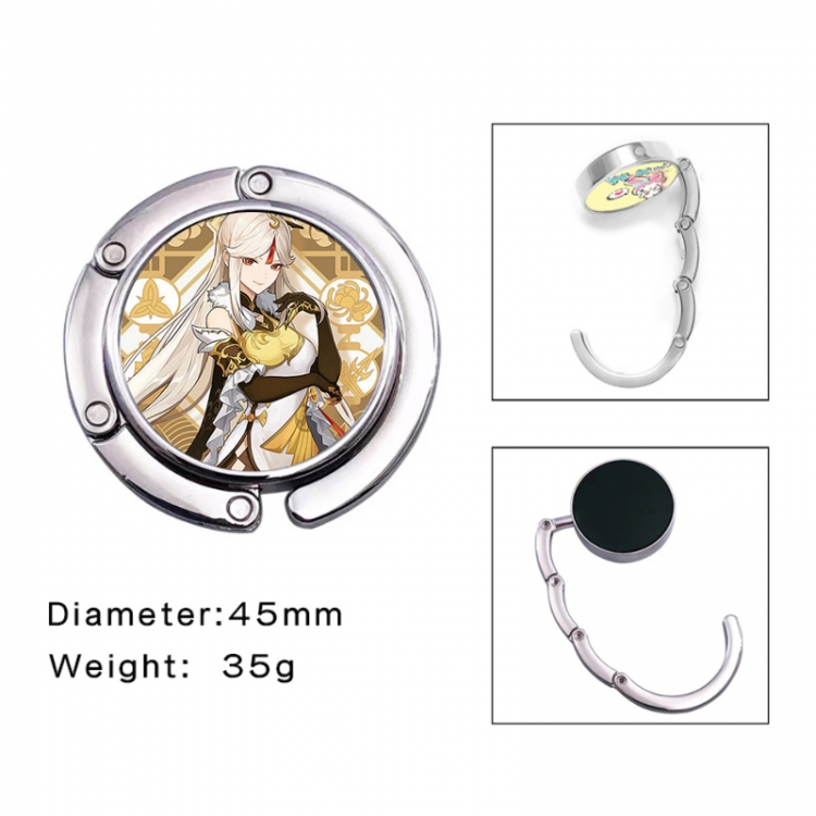 Genshin Impact Anime folding bag hanger table edge bag hook 45mm