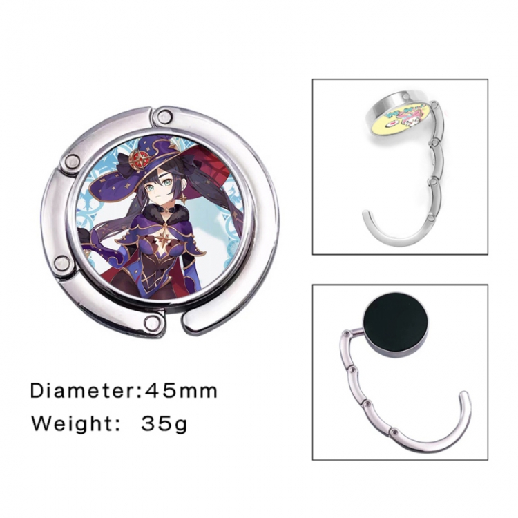 Genshin Impact Anime folding bag hanger table edge bag hook 45mm