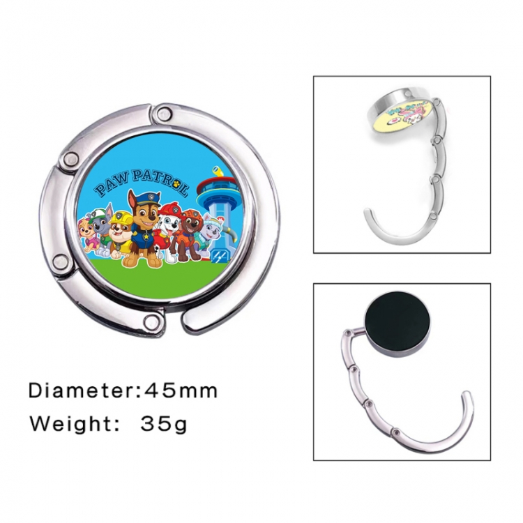 PAW Patrol Anime folding bag hanger table edge bag hook 45mm