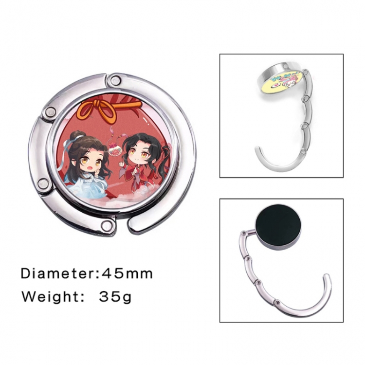 Heavenly Official Blessing Anime folding bag hanger table edge bag hook 45mm