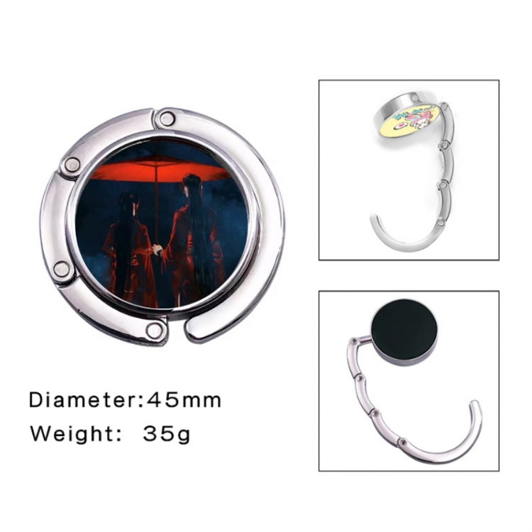 Heavenly Official Blessing Anime folding bag hanger table edge bag hook 45mm