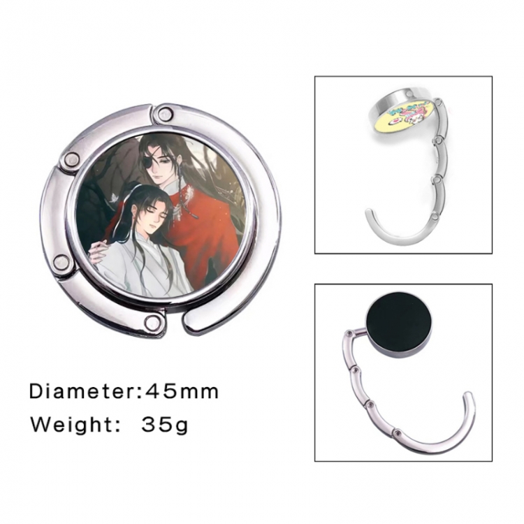 Heavenly Official Blessing Anime folding bag hanger table edge bag hook 45mm