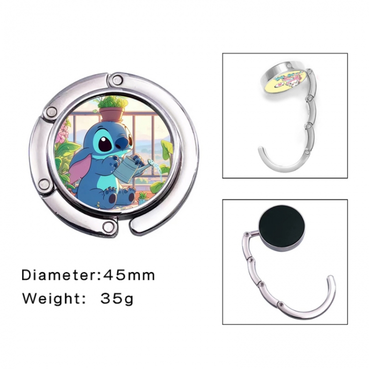 Lilo & Stitch Anime folding bag hanger table edge bag hook 45mm