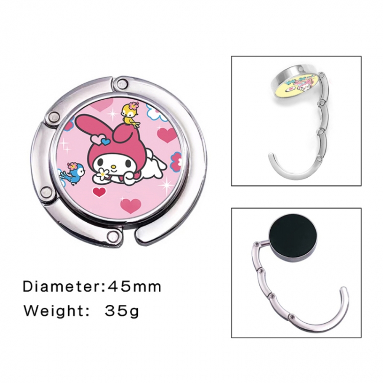 sanrio Anime folding bag hanger table edge bag hook 45mm