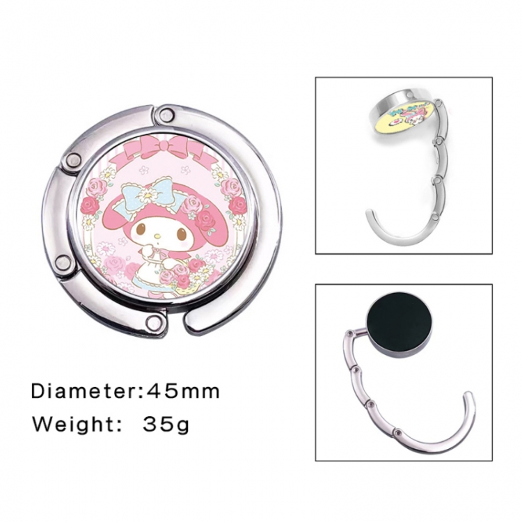 sanrio Anime folding bag hanger table edge bag hook 45mm